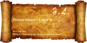 Hasenauer Laura névjegykártya